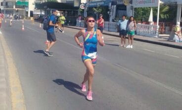 Andrea Fernández durant la prova