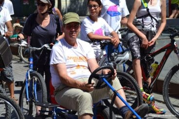 Ciclistas dianenses acompañantes de los últimos kilómetros