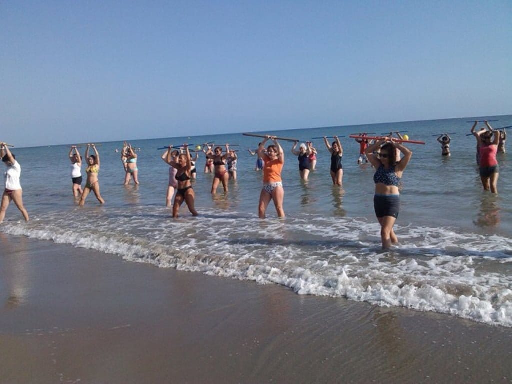 Deporte en la playa de Dénia