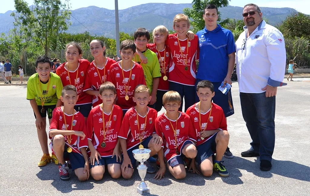 Equipo Paidos campeón  Alevín