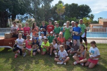 Jugadores de la liga comarcal de Tenis