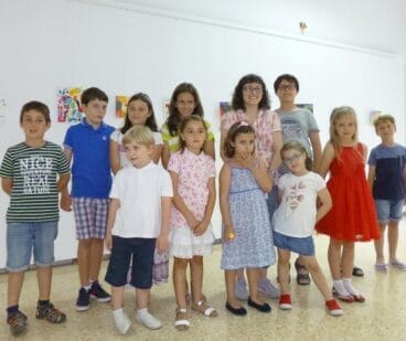 Los jóvenes artistas del colegio Maristas