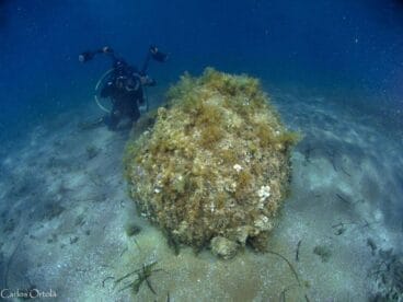 Mina detonada en el mar de Dénia
