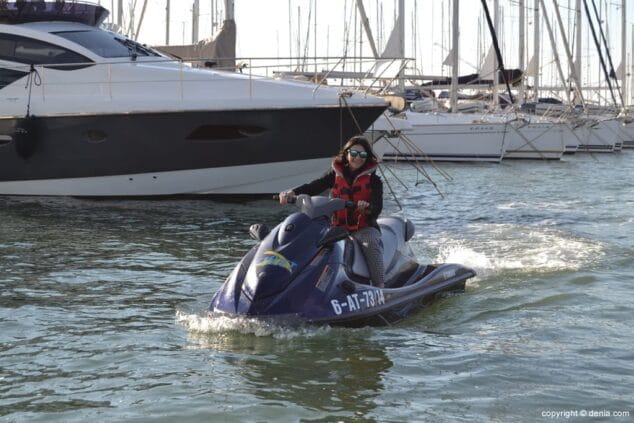 Motos acuáticas en Dénia