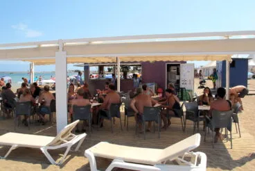 Chiringuito de la playa Punta del Raset