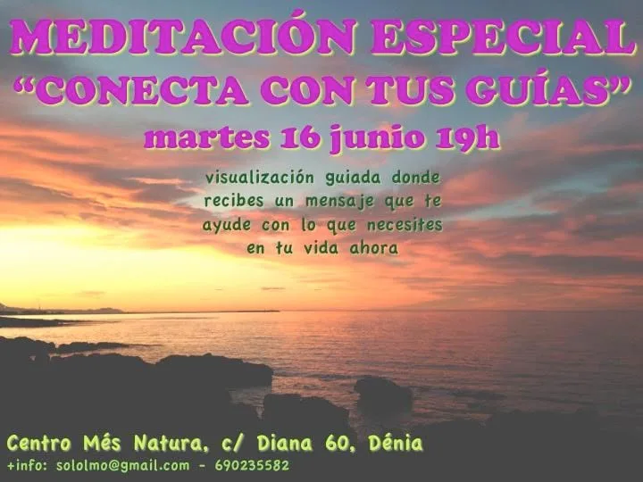 Meditación 'Conecta con tus guías' mañana en Més Natura 1 meditación més natura