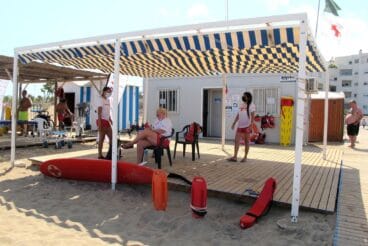 Puesto de socorristas de la playa Punta del Raset