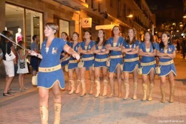 Retreta final Moros y Cristianos Dénia 2014 – Filà Almogávers