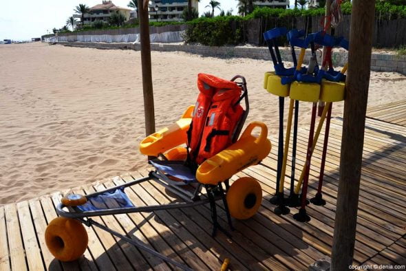 Accesibilidad a las playas de Dénia