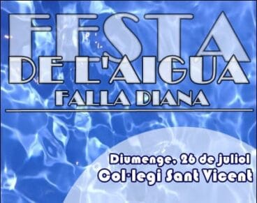 Cartel anunciador Festa de lAigua Falla Diana