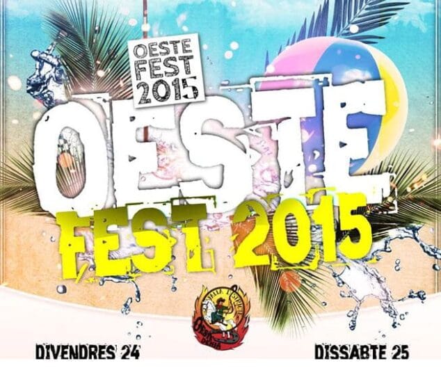 Cartel anunciador del OesteFest 2015 recortado