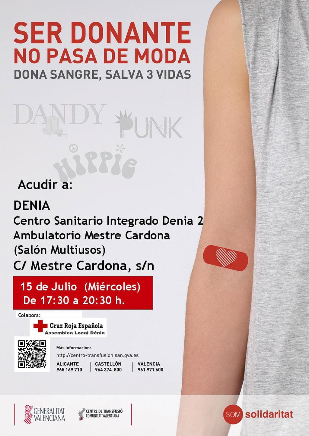 Cartel de donación de sangre