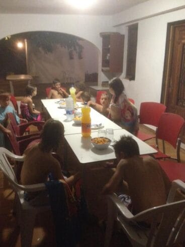 Cena de carrozas Falla Campaments