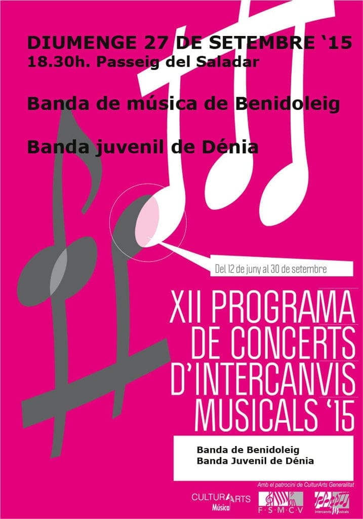 Concierto de intercambio de la Banda Juvenil con la Banda de Benidoleig