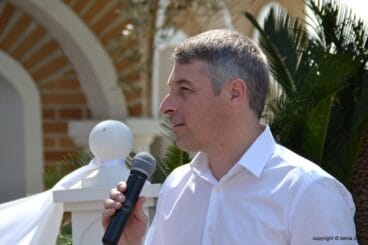 David González durante su discurso
