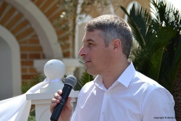David González durante su discurso