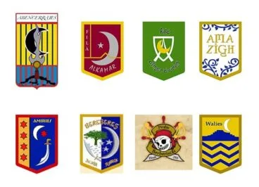 Escudos de las filaes moras de Dénia