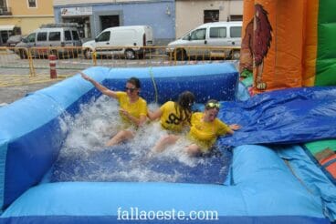 Hinchables de agua en el Oestefest