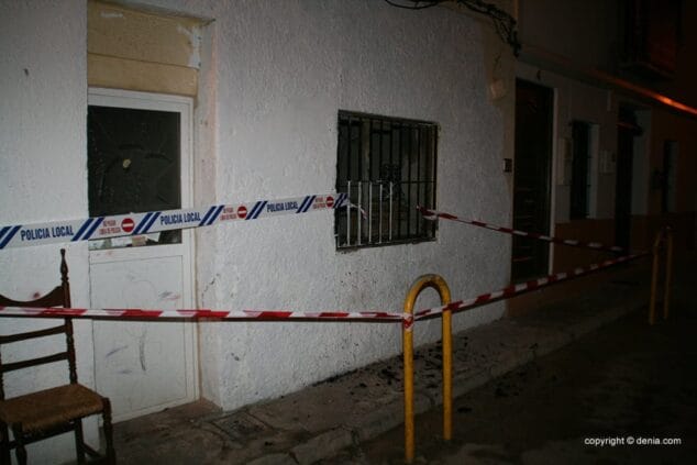 La Policía precintó la casa que ardió