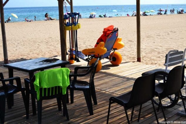 Les Bovetes playa accesible en Dénia