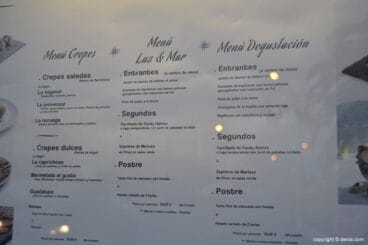Menús del restaurante Luz y Mar