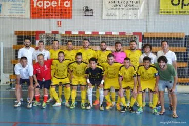 Plantilla del Auto Dénia Motors que ganó al CD. Murcia
