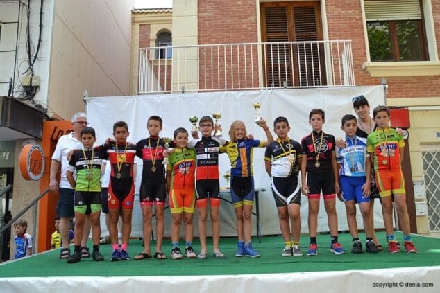 Podium Alevín 1º año