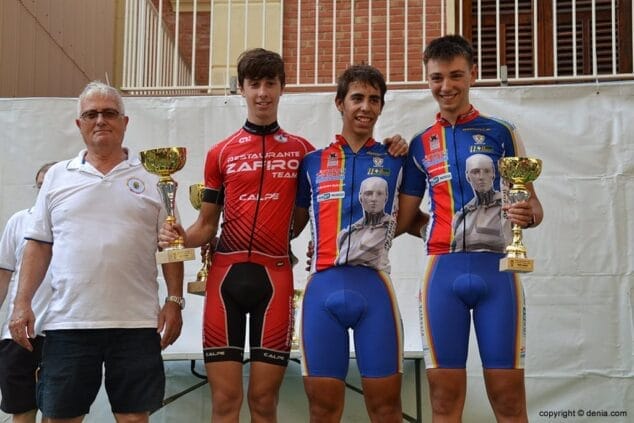 Podium d ela categoria Cadete