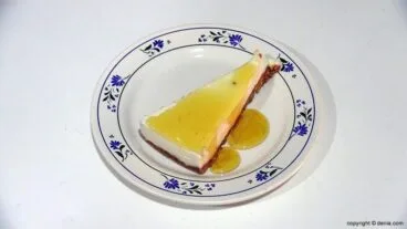 Tarta de queso con miel