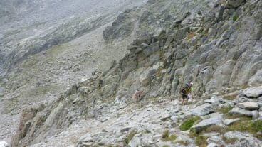 Tramo de la bajada del Collado Salenques