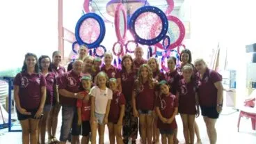 Visita a la carroza de la falla campaments
