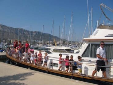 Visita a un barco en el puerto deportivo Marina de Dénia