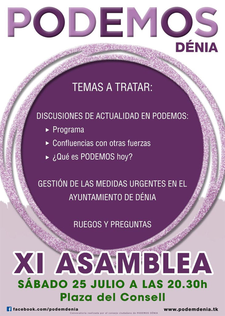 XI Asamblea Podemos Dénia