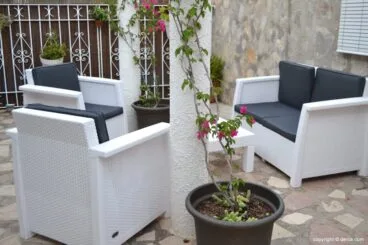 Zona chill out en el restaurante Luz y Mar