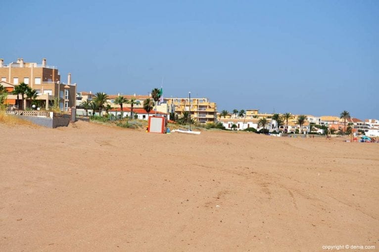 Arena en la Playa Els Molins de Dénia
