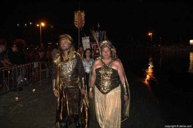 Capitana y abanderado desembarcan en la Marineta Casiana