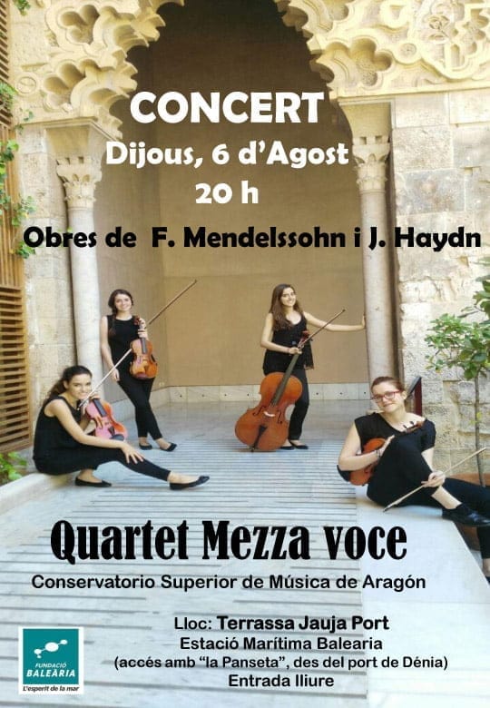 Concierto de Mezzo Voce en Dénia