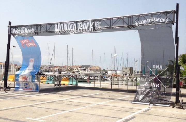 Escenario del festival MontgoRock en Dénia