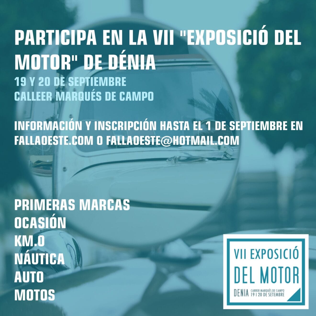 Inscripciones Exposición del Motor