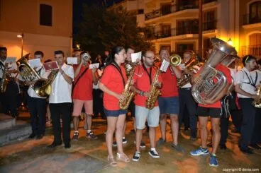 Instrumentos de viento en el concierto de bandas de Dénia