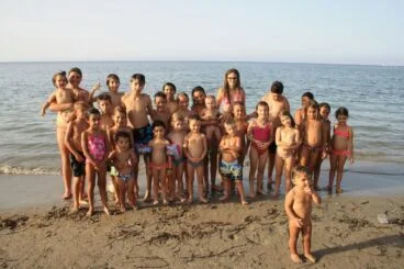 Merienda en la playa de la falla Campaments
