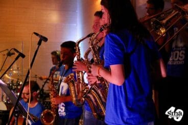 Músicos participantes en el concierto de clausura