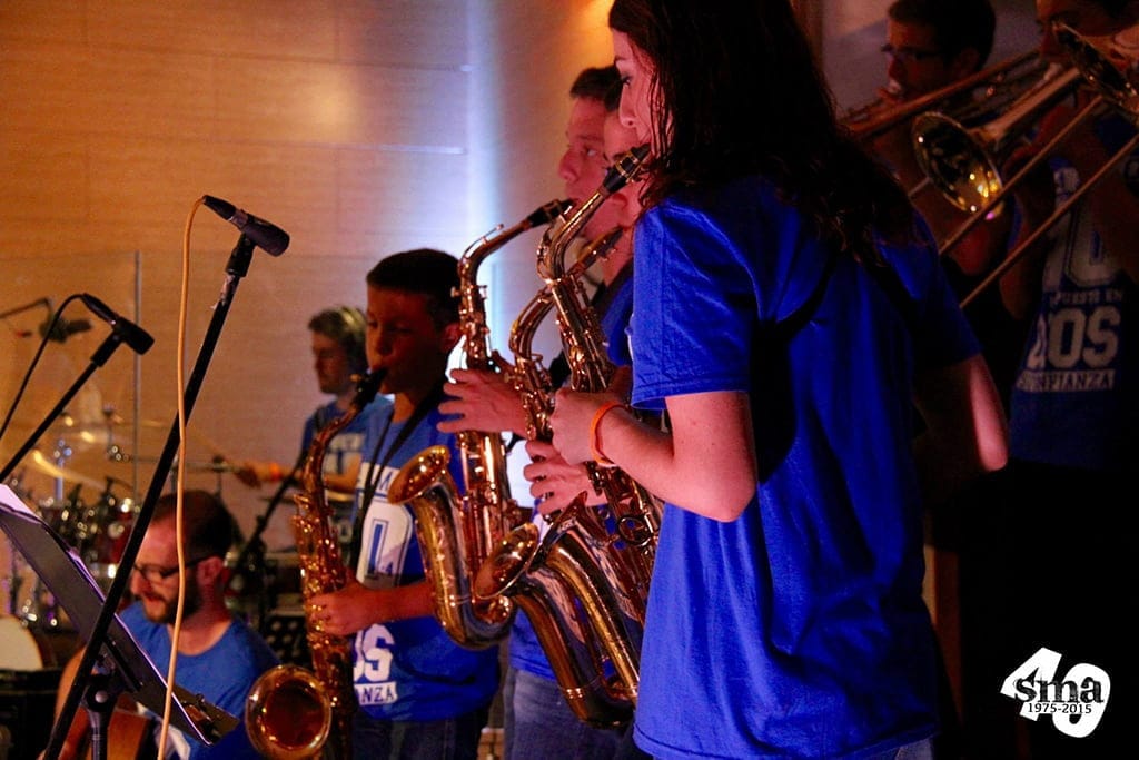 Músicos participantes en el concierto de clausura