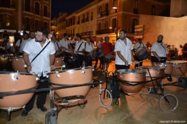 Percusión en el concierto conjunto de bandas en Dénia