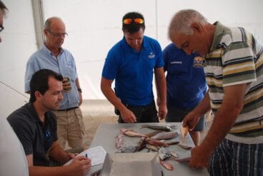 Pesaje de las capturas