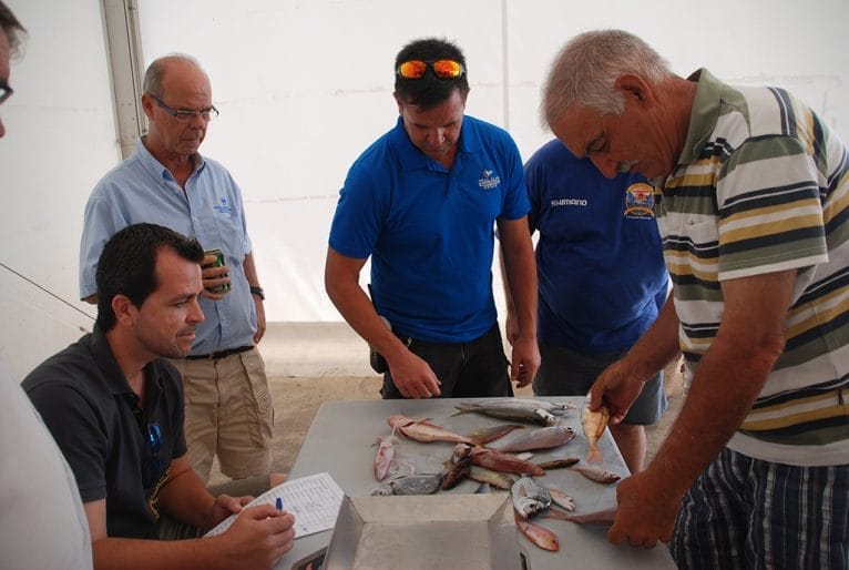 Pesaje de las capturas