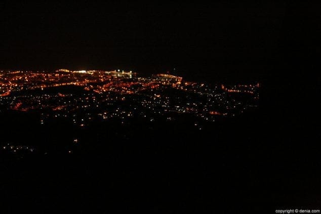 Vistas de la Dénia que duerme