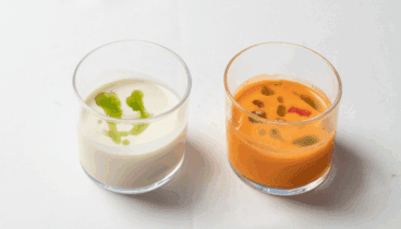 Opciones ligeras como gazpacho de melón o salmorejo