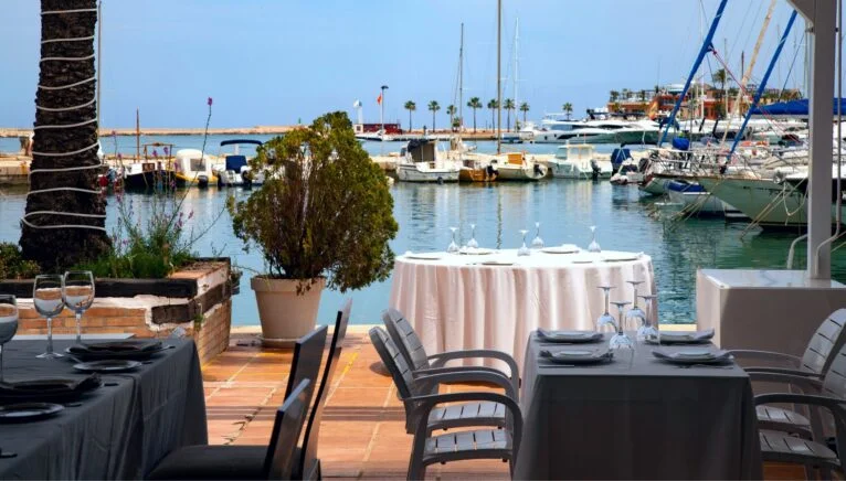 Balandros Restaurant next to the Dénia Yacht Club