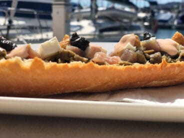 Restaurante Balandros Tosta de berenjena